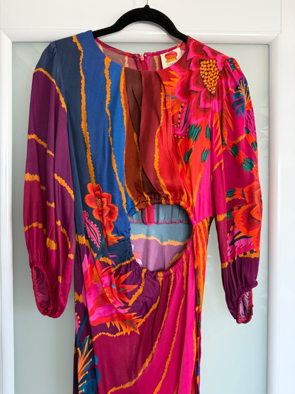 NWOT, Farm Rio Wave Circle Maxi - Picture 7 of 11